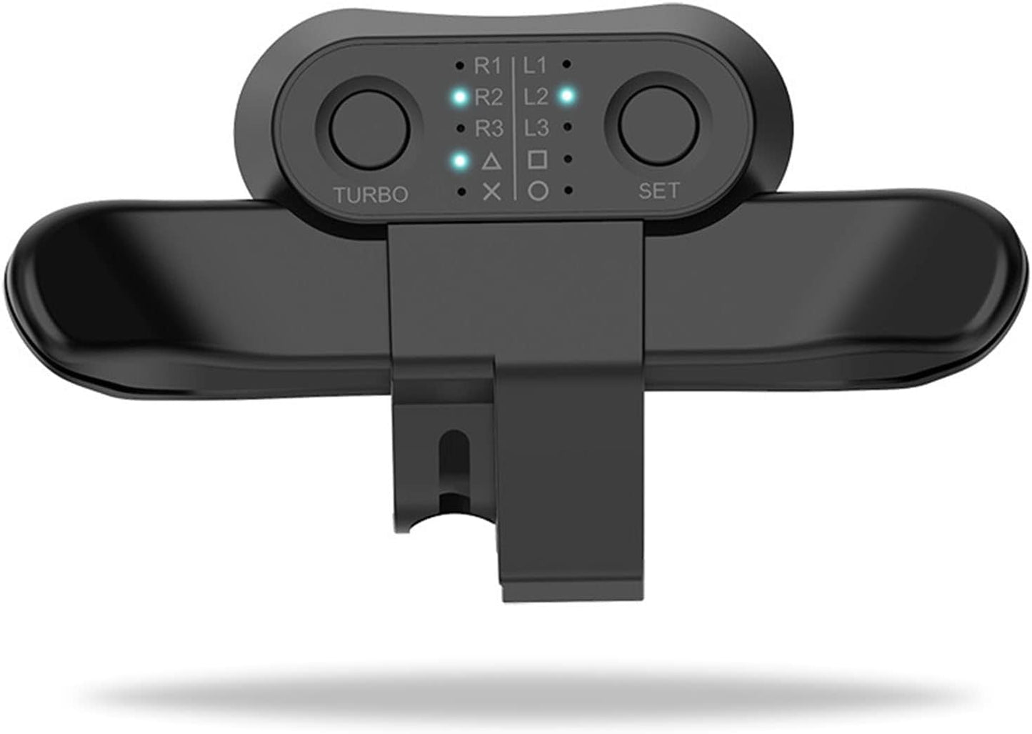 【2023年度新作】PS4 コントローラー用 背面パドル ブラック PS4 背面ボタンアタッチメント 簡単設定 リコイル制御 連射 ターボ付き 機能ボタンマッピング付き