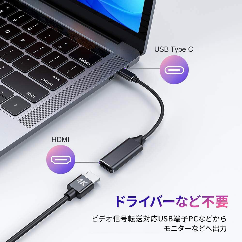 USB C HDMI 変換アダプター RayCue タイプ C HDMI 変換ケーブル 4K タイプ C HDMI 変換コネクター Thu –  1588通販