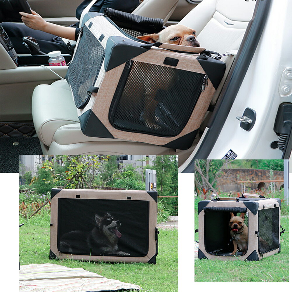 【期間限定15％OFFクーポン】 ポータブル 犬小屋 ソフトサークル 小中大型犬 外泊 車用  犬猫兼用 持ち手付き ペットケージ ポータブル 外泊 車用 折りたたみ ペット 犬小屋 室内 ゲージ アウトドア 大型犬 ペットハウス 小動物 メッシュサークル ドッグ 屋内用 キャット旅行